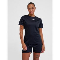 Damski jersey Hummel Multi PL. Czarne koszulki sportowe damskie Hummel, s, bez wzorów, z jersey, bez kołnierzyka, bez ramiączek, do piłki nożnej. Za 118.50 zł.