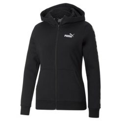 Puma Bluza Power Tape 67001101. Czarne bluzy damskie Puma, m, bez wzorów, z kapturem. Za 218.00 zł.