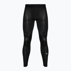 Legginsy treningowe męskie Nike Pro Dri-FIT Tight Fitness. Czarne legginsy sportowe męskie Nike, m, bez wzorów, na fitness i siłownię, dri-fit (nike). Za 168.14 zł.