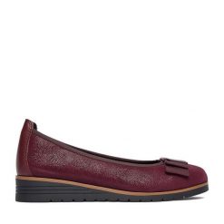 Baleriny Lasocki. Czerwone baleriny damskie Lasocki, bez wzorów, bez obcasa. Za 169.99 zł.