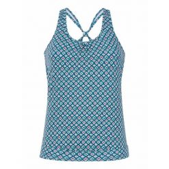 Damski top do kostiumu kąpielowego Protest Mixzest. Niebieskie topy damskie Protest, xl, bez wzorów, z elastanu, bez kołnierzyka, bez ramiączek. Za 267.50 zł.