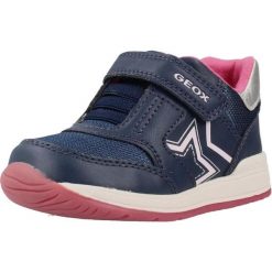 Buty GEOX B450LA 0BCEW Niebieski. Niebieskie obuwie sportowe damskie Geox, bez wzorów, ze skóry, na fitness i siłownię. Za 123.99 zł.
