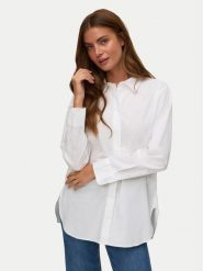 Vero Moda Koszula Elina 10336329 Biały Loose Fit. Białe bluzki damskie Vero Moda, m, bez wzorów, z bawełny, bez kołnierzyka, bez ramiączek. Za 169.99 zł.