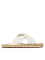 EMU Australia Klapki Rowley W13169 Biały. Białe espadryle damskie Emu Australia, bez wzorów, z materiału, bez obcasa, bez zapięcia. Za 213.99 zł.