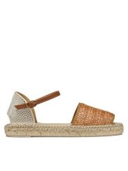 Geox Espadryle D Lampedusa D55V0B 02MLM C5FH6 Brązowy. Brązowe sandały damskie Geox, bez wzorów, z materiału, bez obcasa, bez zapięcia. Za 289.99 zł.