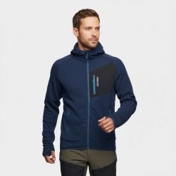 Bluza turystyczna męska z kapturem Alpinus Fryatt. Czarne bluzy męskie Alpinus, m, bez wzorów, z kapturem, trekkingowe. Za 339.00 zł.