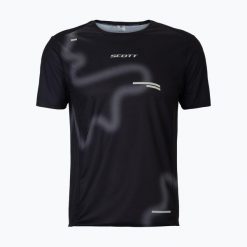 Koszulka do biegania męska SCOTT RC Run. Czarne koszulki sportowe męskie Scott, m, bez wzorów, z materiału, bez kołnierzyka, bez ramiączek, do biegania. Za 249.99 zł.