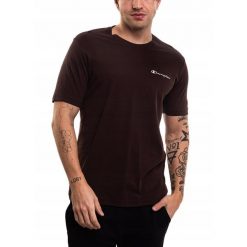 Koszulka Mężczyzna Sportowa Champion T-Shirt Bluzka Bawełniana Wygodna roz. XXL. Brązowe t-shirty męskie Champion, l, bez wzorów, z bawełny, sportowe, bez kołnierzyka. Za 87.00 zł.