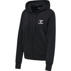 Damska bluza z kapturem zapinana na zamek Hummel Noni 2.0. Czarne bluzy damskie Hummel, s, bez wzorów, z bawełny, z kapturem, na fitness i siłownię. Za 221.80 zł.