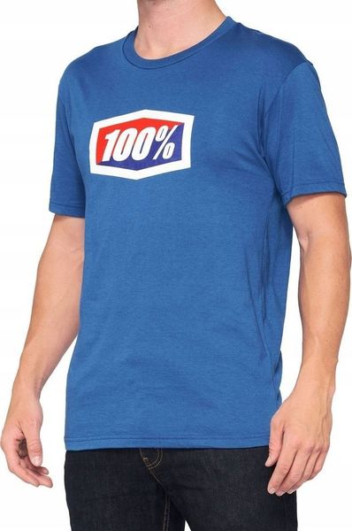 100% T-shirt 100% OFFICIAL krótki rękaw blue roz. M (NEW). Czerwone t-shirty męskie 100%, m, bez wzorów, bez kołnierzyka. Za 93.69 zł.