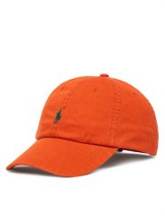 Polo Ralph Lauren Czapka z daszkiem 710667709518 Pomarańczowy. Brązowe rękawiczki męskie Polo Ralph Lauren, bez wzorów, z bawełny. Za 329.99 zł.