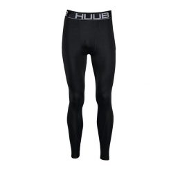 Legginsy kompresyjne męskie HUUB Recovery Tights. Czarne legginsy sportowe męskie Huub, m, bez wzorów, z elastanu, długie, do biegania. Za 549.99 zł.
