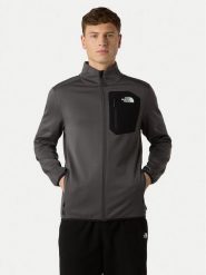 The North Face Polar Crest NF0A897C Szary Regular Fit. Szare bluzy męskie The North Face, m, bez wzorów, z polaru, bez kaptura. Za 449.99 zł.