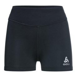 Spodenki damskie Odlo Tights short ESSENTIAL SPRINTER. Czarne szorty damskie Odlo, xl, bez wzorów. Za 189.99 zł.