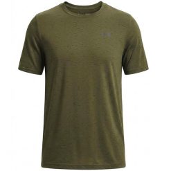 Koszulka Under Armour Vanish Seamless Ss Dorośli. Zielone koszulki sportowe męskie Under Armour, s, bez wzorów, z materiału, bez kołnierzyka, bez ramiączek. Za 272.99 zł.