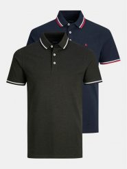 Jack & Jones Komplet koszulek polo Paulos 12191216 Kolorowy Slim Fit. Koszulki polo męskie Jack & Jones, l, bez wzorów, z bawełny, bez ramiączek. Za 139.99 zł.