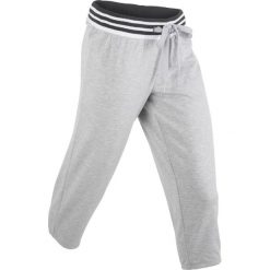 Spodnie sportowe 3/4 bonprix jasnoszary melanż. Spodnie dresowe damskie marki WED'ZE. Za 37.99 zł.