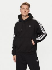 Adidas Bluza adicolor JC6251 Czarny Loose Fit. Czarne bluzy męskie Adidas, l, bez wzorów, z bawełny, bez kaptura. Za 209.99 zł.