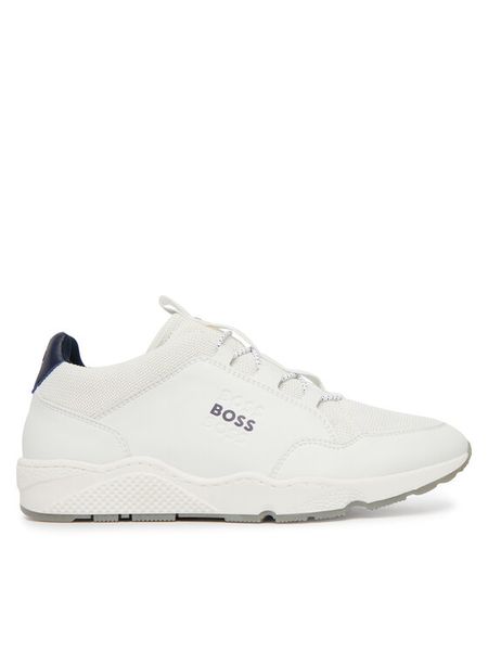 BOSS Sneakersy J52805 S Biały. Białe buty sportowe chłopięce Boss, bez wzorów, bez zapięcia. Za 759.99 zł.