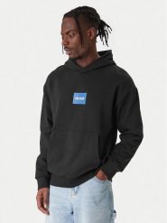 HUGO Bluza Nayohood 50556613 Czarny Regular Fit. Czarne bluzy męskie Hugo, m, bez wzorów, z bawełny, bez kaptura. Za 499.99 zł.