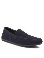 Rieker Mokasyny 09557-14 Granatowy. Niebieskie mokasyny męskie Rieker, ze skóry. Za 349.99 zł.