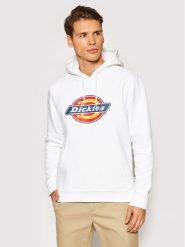 Dickies Bluza Icon Logo DK0A4XCB Biały Regular Fit. Białe bluzy męskie Dickies, m, bez wzorów, z bawełny, bez kaptura. Za 199.99 zł.