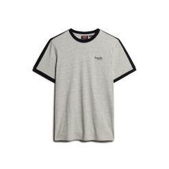 T-shirt z retro logo Superdry Essential. Czarne t-shirty męskie Superdry., m, bez wzorów, retro, bez kołnierzyka. W wyprzedaży za 118.90 zł.