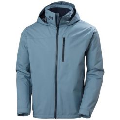 Kurtka wodoodporna z kapturem Helly Hansen Crew 2. Niebieskie kurtki męskie Helly Hansen, na lato, l, bez wzorów, z materiału, z kapturem. Za 830.50 zł.