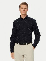 BOSS Koszula Rickert 50559627 Granatowy Regular Fit. Niebieskie koszule męskie Boss, m, bez wzorów, bez kołnierzyka, bez ramiączek. Za 449.99 zł.