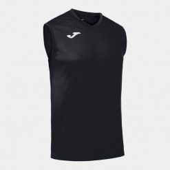 Koszulka do koszykówki męska Joma Combi bez rękawów. Czarne koszulki sportowe męskie Joma, l, bez wzorów, z meshu, bez kołnierzyka, bez ramiączek, do koszykówki. Za 53.99 zł.
