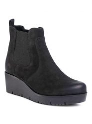 Lasocki Botki BALEA-07 Czarny. Czarne botki damskie Lasocki, z nubiku, bez obcasa, na koturnie, bez zapięcia. Za 111.99 zł.