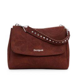 Torebka Desigual. Brązowe torebki do ręki damskie Desigual, bez wzorów, klasyczne, bez dodatków. Za 169.99 zł.