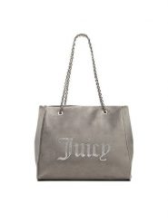 Juicy Couture Torebka CEO-BIJXT8935WPO Szary. Szare torebki do ręki damskie Juicy Couture, bez wzorów, z materiału, bez dodatków. Za 399.99 zł.
