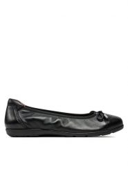 Caprice Baleriny 9-22154-42 Czarny. Czarne baleriny damskie Caprice, bez wzorów, ze skóry, bez obcasa. Za 189.99 zł.