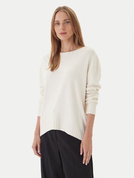 Kontatto Sweter 3M0808C Écru Relaxed Fit. Swetry damskie Kontatto, m, bez wzorów, z syntetyku, bez kołnierzyka, bez ramiączek, bez kaptura. Za 189.99 zł.