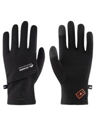 Rękawiczki pięciopalczaste Zanier Heat Pads Merino Liner Touch. Czarne rękawiczki damskie Zanier, na zimę, bez wzorów, z elastanu. Za 129.99 zł.