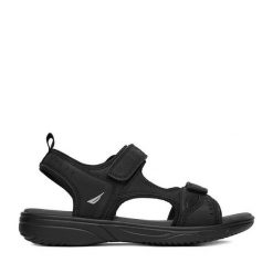 Sandały Nautica. Czarne sandały męskie Nautica, bez zapięcia. Za 119.99 zł.