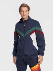 BLUZA MĘSKA BEZ KAPTURA ELLESSE ROZPINANA NONNO TRACK TOP NAVY KOLOR NIEBIESKI. Niebieskie bluzy męskie Ellesse, l, bez wzorów, z materiału, bez kaptura, do biegania. Za 199.00 zł.