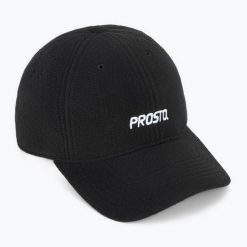 Czapka z daszkiem PROSTO Fleece. Czarne czapki i kapelusze męskie Prosto., bez wzorów, z materiału. Za 73.99 zł.