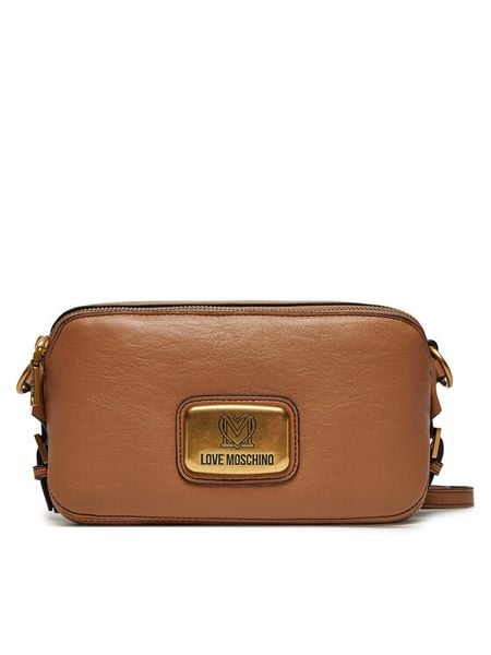 LOVE MOSCHINO Torebka JC4272PP0LKB0208 Brązowy. Brązowe listonoszki damskie Love Moschino, bez wzorów, ze skóry, bez dodatków. Za 469.99 zł.