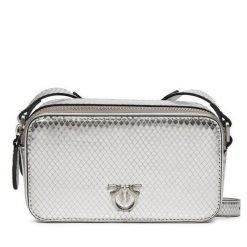 Torebka PINKO. Szare listonoszki damskie Pinko, bez wzorów, bez dodatków. Za 869.99 zł.