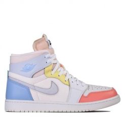 Buty do koszykówki AirJordan1 RetroHigh Zoom Air Comfort High To My First Coach. Białe buty sportowe męskie Nike, z materiału, bez zapięcia, do koszykówki. Za 1,147.00 zł.