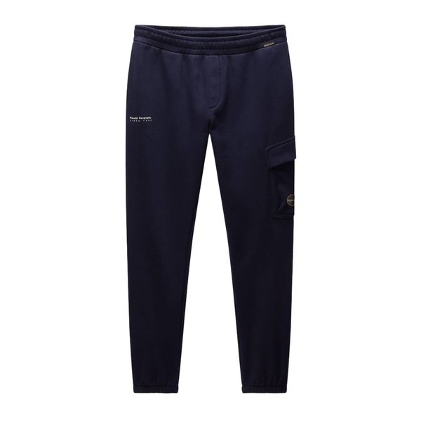 Spodnie męskie Napapijri M-Badge Cargo. Niebieskie spodnie materiałowe męskie Napapijri, m, bez wzorów. Za 389.99 zł.