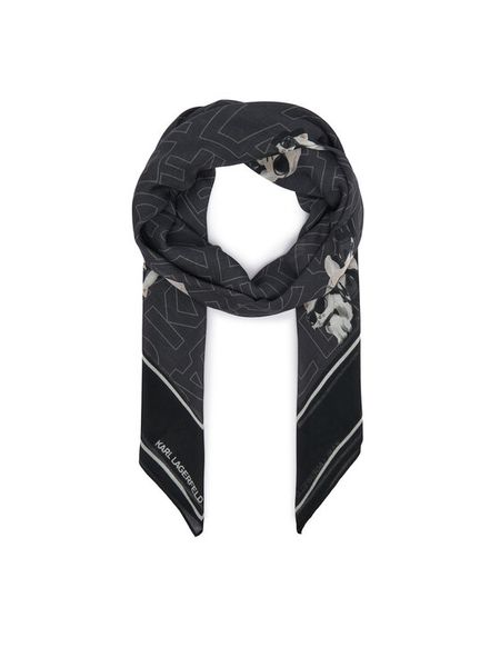 KARL LAGERFELD Chusta B4W33047 Czarny. Czarne czapki i kapelusze damskie KARL LAGERFELD, bez wzorów. Za 429.99 zł.