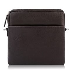Listonoszka skórzana PAOLO PERUZZI AV-03-BR brązowa. Brązowe torby na ramię męskie Paolo Peruzzi, bez wzorów, z materiału, biznesowe, na ramię. Za 139.99 zł.