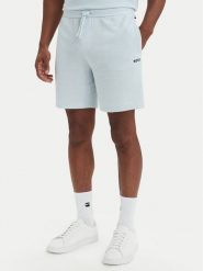 BOSS Szorty sportowe Waffle 50535884 Niebieski jasny Regular Fit. Niebieskie krótkie spodenki sportowe męskie Boss, l, bez wzorów, z syntetyku. Za 229.99 zł.