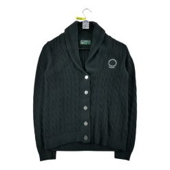 Second life - Lauren Ralph Lauren sweter damski kardigan - Stan dobry. Czarne kardigany damskie Ralph Lauren, l, bez wzorów, eleganckie, bez kołnierzyka, bez ramiączek, bez kaptura. Za 127.76 zł.