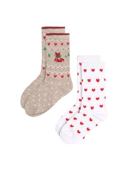 Jenny Fairy Skarpety długie 4WB-004-AW23 (2-pack) Kolorowy. Skarpety damskie Jenny Fairy, bez wzorów, z bawełny. Za 29.99 zł.