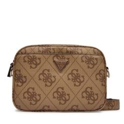 Torebka Guess. Brązowe listonoszki damskie Guess, z aplikacjami, bez dodatków. Za 609.99 zł.