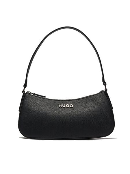 Hugo Torebka Chris Sm Hobo R.N. 50516666 Czarny. Czarne torebki do ręki damskie Hugo, bez wzorów, ze skóry, bez dodatków. Za 239.99 zł.